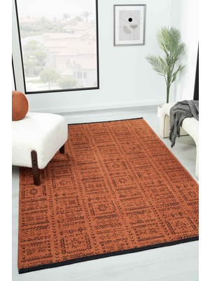 Eko Kiremit Kaymaz Taban Kilim Balkon Mutfak Oturma Odası Halısı Yoluk Eko320 80 x 150