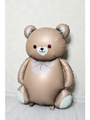 Pekshop Retro Sevimli Ayı Balon Büyük Teddy Bear Ayı Folyo Balon