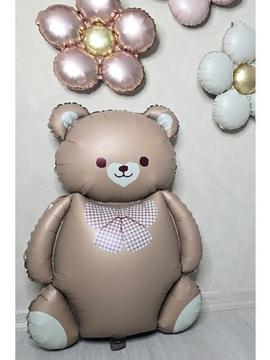 Pekshop Retro Sevimli Ayı Balon Büyük Teddy Bear Ayı Folyo Balon