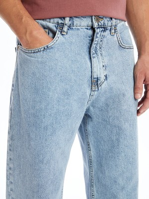 Yeni Sezon Kışlık Denim Kumaş Baggy Fit Erkek Jean Pantolon