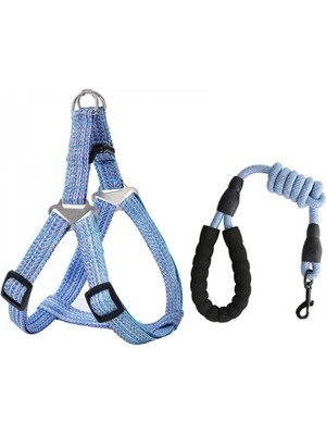 Gigi Panda Köpek Tasması (L) 1.0cm - Büyük Boy Köpek Tasması  - Göğüs Kemerli, Tutma Saplı Ayarlanabilir Yaka Bağı