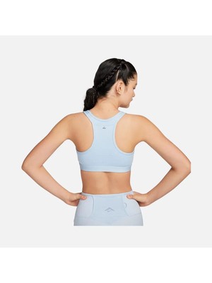 Nike Dri-Fit Swoosh On-The-Run Trail Medium-Support Kadın Orta Destekli Mavi Spor Bra Sütyen FN2909-440