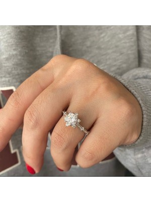 Simurg Jewellery Gümüş Tektaş Yüzük