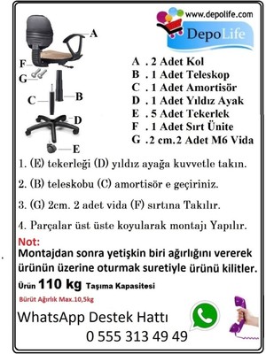 Depolife Çocuk Odası Ders Çalışma Ofis Koltuğu Yarış Arabası Desenli