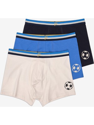 Penti Soccer 3lü Çok Renkli Boxer