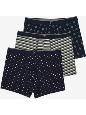 Penti Mix Details 3lü Çok Renkli Boxer