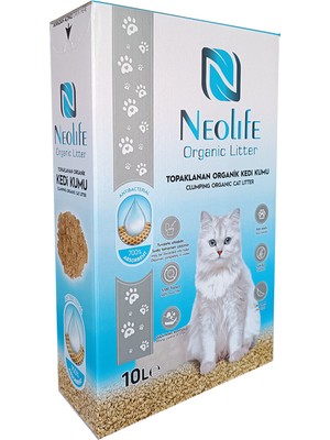 Neolife Organic Litter Süper Topaklanan Organik Kedi Kumu 10 Lt (4.5 kg)