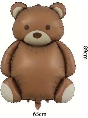 Retro Ayı Folyo Balon Retro Teddy Bear Büyük Ayı Balon 65X90 cm