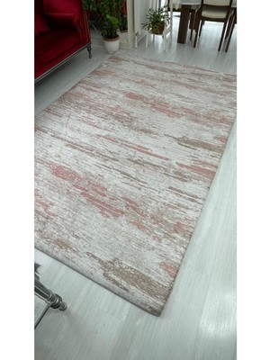 Carpet Cover Pembe Firuze Ipek Kadife Lastikli Halı Örtüsü