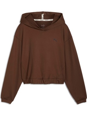 Puma Studio Foundations Kadın Kahverengi Kapüşonlu Sweatshirt
