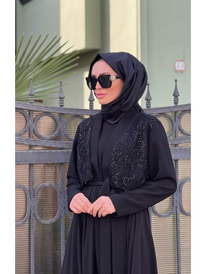 Nurcan Çetin Abaya Takım 7638 Siyah