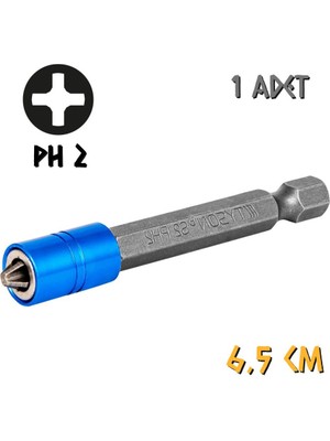 Kupa Hırdavat Tyson Mıknatıslı Bits Uç - Tek Yönlü - Ph2 Yıldız - 6.5 Cm. - 1 Adet