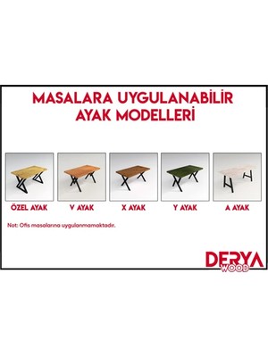 Deryawood doğal ahşap masif mutfak masası