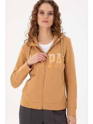 U.s. Polo Assn. Kadın Camel Sweatshirt 50289540-VR015