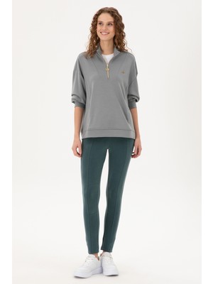 U.S. Polo Assn. Kadın Koyu Yeşil Örme Pantolon 50292398-VR079