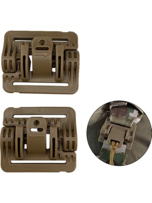 Tabaş 2 Adet Taktik Yelek Hızlı Çıkarma Toka Kaydırıcı Molle Şerit Modülü