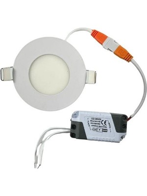 Dora Led Sıvaaltı Beyaz (Gömme) LED Panel-Spot Lamba Işık Gücü: 3W  Dış Çap:8,5 cm Delik Çap:7,5 cm