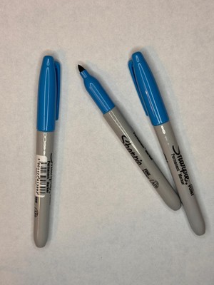 Sharpie Markör Kalıcı Keçe Kalem, Ince Uçlu Sky Blue (3 Adet)