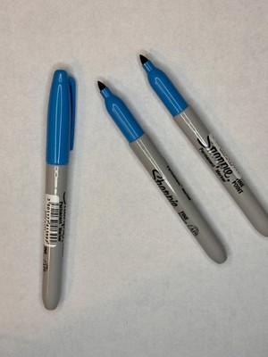 Sharpie Markör Kalıcı Keçe Kalem, Ince Uçlu Sky Blue (3 Adet)