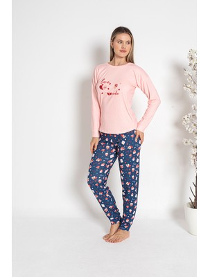 REMSA Kadın Termal Pijama Takımı 24487 Somon