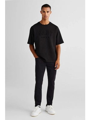 Gant Erkek Siyah Regular Fit T-Shirt