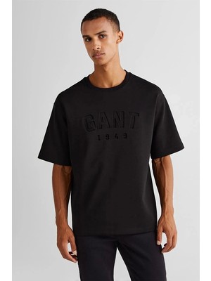 Gant Erkek Siyah Regular Fit T-Shirt