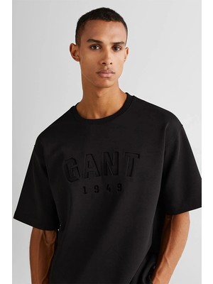 Gant Erkek Siyah Regular Fit T-Shirt