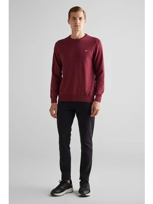 Gant Erkek Bordo Regular Fit Kazak