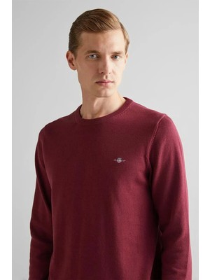 Gant Erkek Bordo Regular Fit Kazak