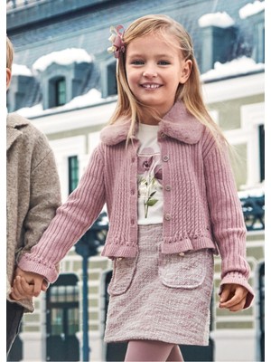 Mayoral Takma Yaka Kız Çocuk Triko HIRKA_MNVS4362