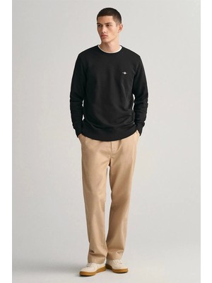 Gant Erkek Siyah Regular Fit Sweatshirt