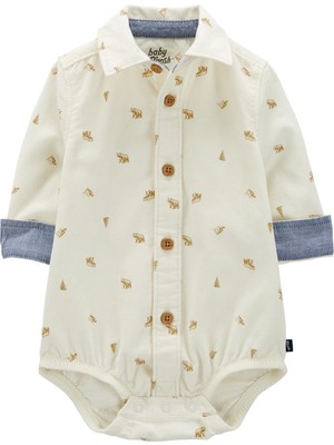 Oshkosh Erkek Bebek Gömlek Body
