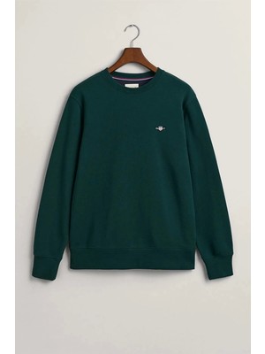 Gant Erkek Yeşil Regular Fit Sweatshirt