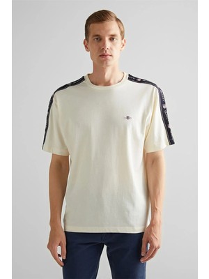 Gant Erkek Krem Regular Fit T-Shirt