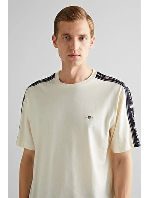 Gant Erkek Krem Regular Fit T-Shirt