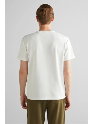 Gant Erkek Krem Regular Fit T-Shirt