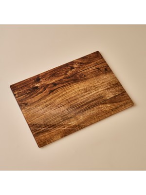 Bella Maison Naturella Cam Kesme Tahtası Kahverengi (35X25 Cm)