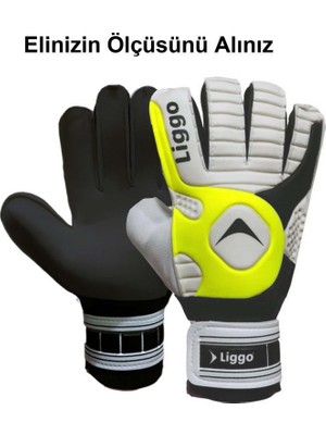 Liggo Reflex Yetişkin ve Çocuk Kaleci Eldiveni Bilek Bandajlı 5-6-7-8-9-10 Numara