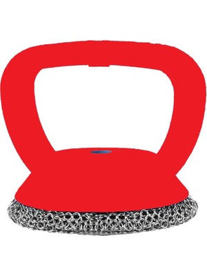 Ceymstech Metal Teflon Tava Tencere Çelik Pas Sökücü Kazıyıcı Mutfak Aparatı 1 Adet Kırmızı Renk