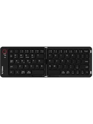 Torima Kablosuz Klavye Bluetooth Katlanabilir Şarjlı Mini Klavye TK-08 Siyah