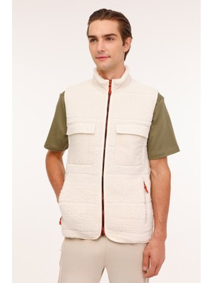 Lumberjack ml Beggy 4AFW-29 4pr Ekru Erkek Yelek