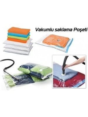 Tekno Trust Bag 2'li Vakumlu Poşet Hurç Seti Xlarge - Plastik - 2 - 55 x 90 - Beyaz