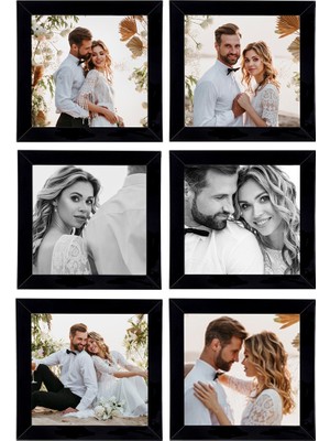 6 Adet 15X15 Çerçeve - Mdf Çerçeve - Fotoğraf Çerçevesi - Kare Çerçeve