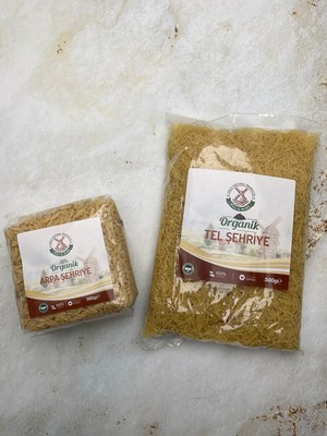 Mill & More Organik Tel Şehriye 500 gr + Organik Arpa Şehriye 500 gr Seti