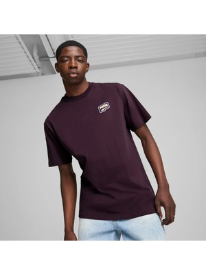 Puma Erkek Siyah Puma Downtown Relaxed Graphic Tee Siyah Erkek T-Shirt