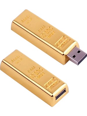 Ceymstech 2024 Moda Külçe Altın 64GB Sb Flash Sürücü Flash Bellek