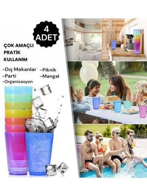 Heredot Mithra Life 4 Adet 250 ml Kırılmaz Parti Piknik Bardağı MIT1109