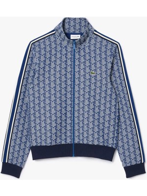 Lacoste Takım Paris Jakarlı Monogram Fermuarlı Tracksuit Sweatshirt