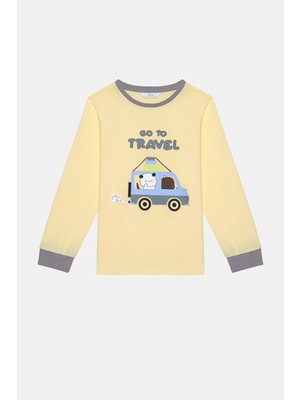 Penti Pamuklu Erkek Çocuk Travel 2li Çok Renkli Pijama Takımı