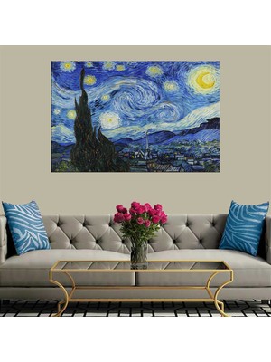 Miyrem Exclusive Serie"  Van Gogh Yıldızlı Gece Kanvas Tablo